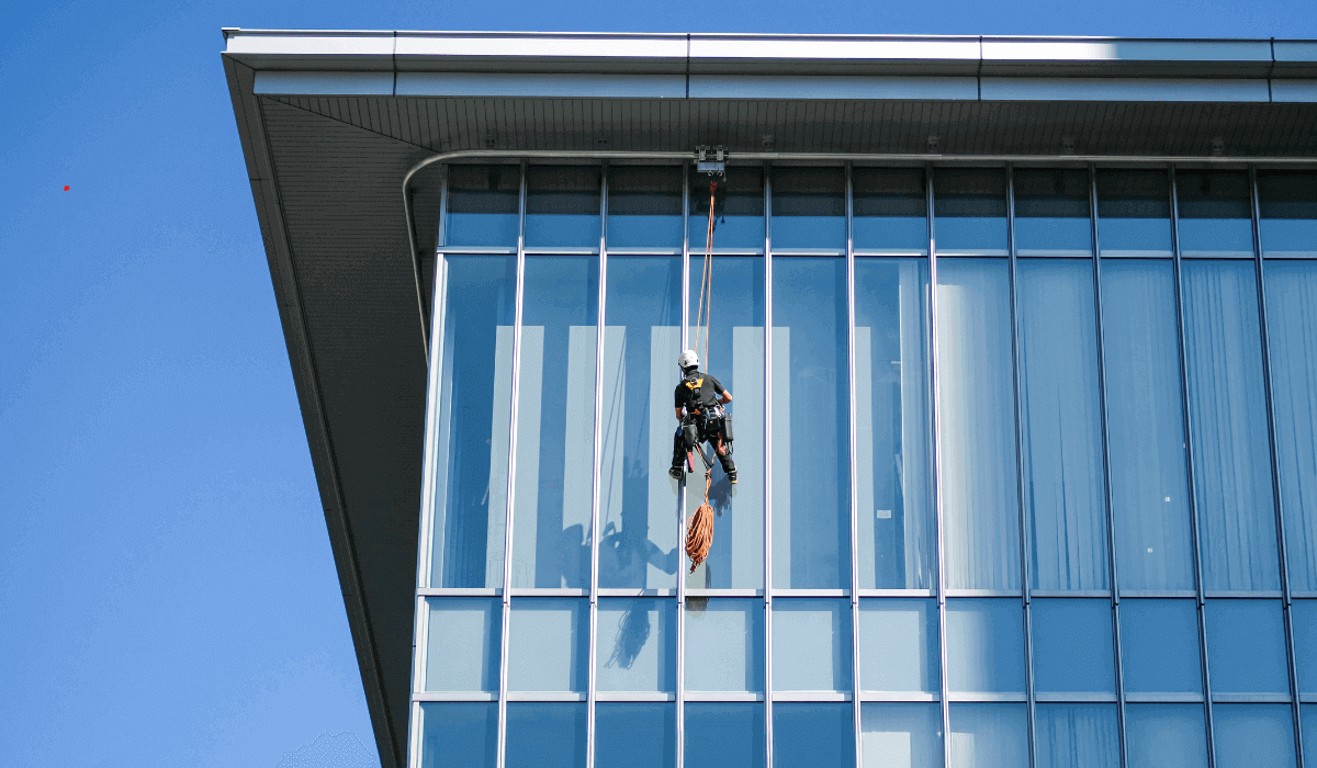 Mantenimiento de vidrios exteriores